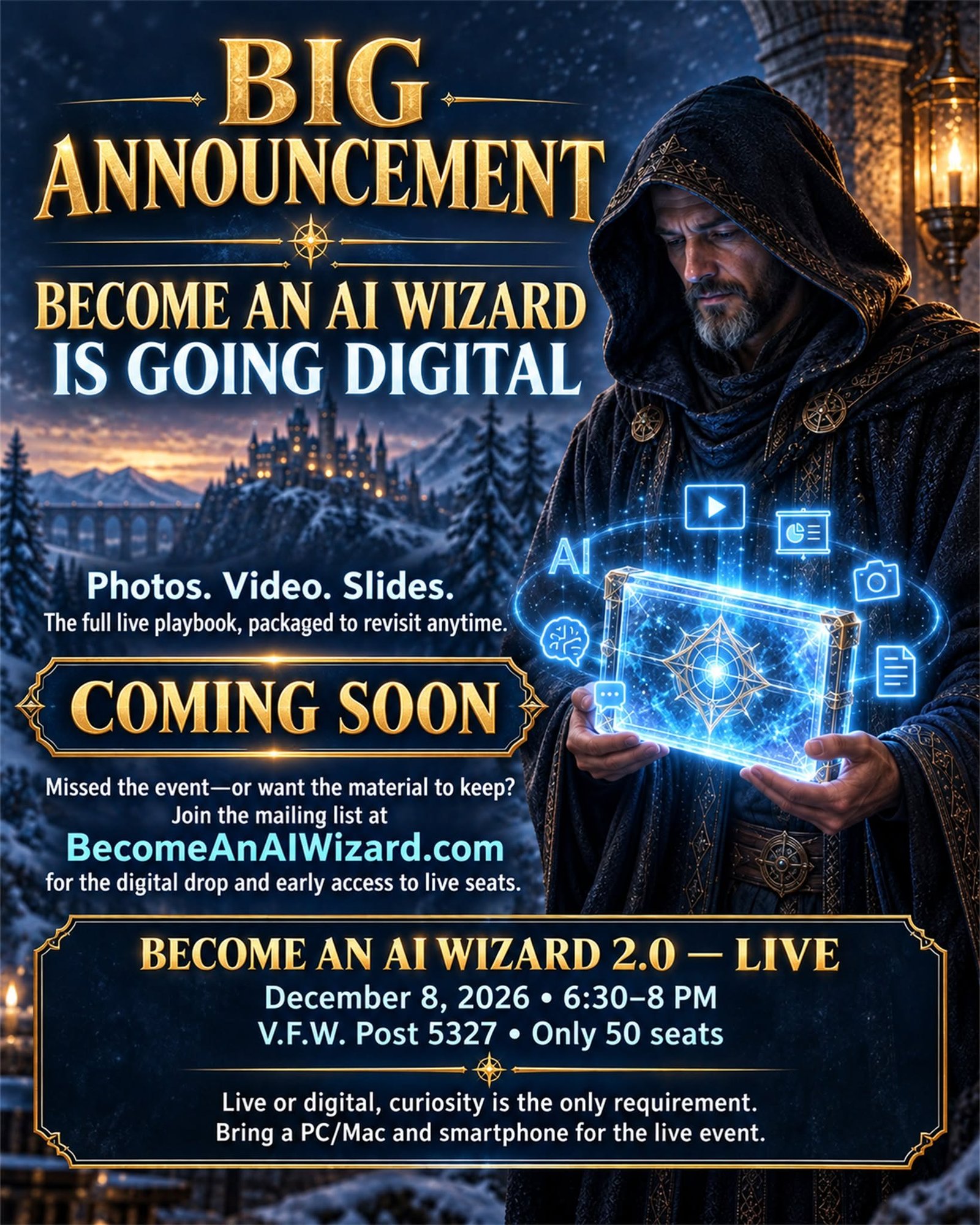 Become an AI Wizard Digital announcement